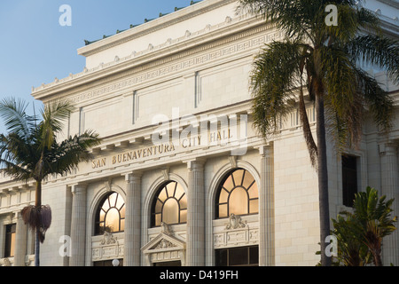 Ventura o San Buenaventura city hall in California Foto Stock