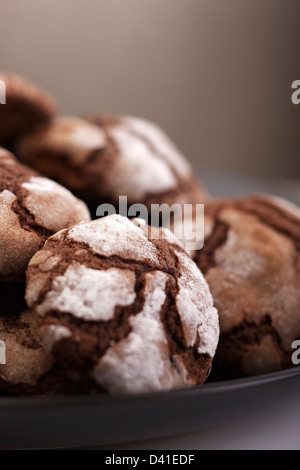 Fatti in casa a base di biscotti al cioccolato Foto Stock