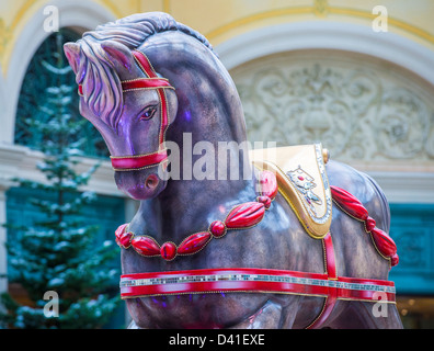 Stagione invernale a Bellagio Hotel la Serra e il Giardino Botanico Foto Stock