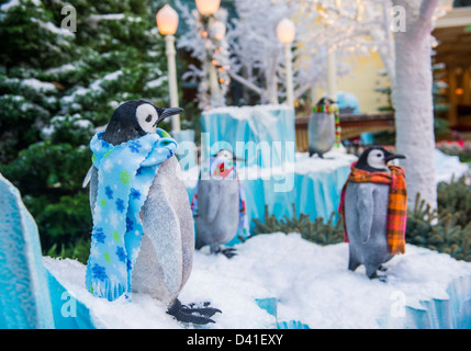 Stagione invernale a Bellagio Hotel la Serra e il Giardino Botanico Foto Stock