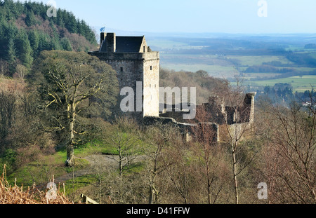 Castle Campbell in Dollar Glen, Clackmannanshire Foto Stock