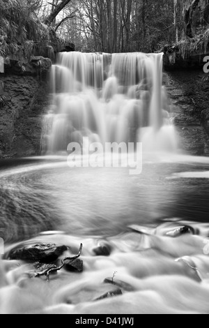 Goit Stock a cascata, vicino Cullingworth nel West Yorkshire Foto Stock