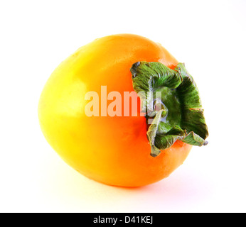 Persimmon isolati su sfondo bianco Foto Stock