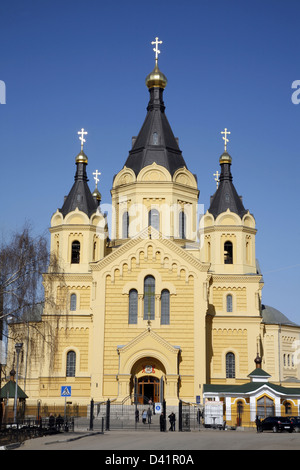 Saint Cattedrale Alexander Nevsky a Nizhny Novgorod, Russia. Foto Stock