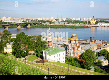 Vista panoramica di estate Nizhny Novgorod, Russia Foto Stock