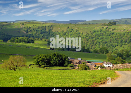 La valle del collettore in inglese il Peak District. Foto Stock