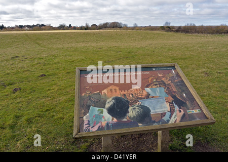 Sito del Roman Fort Branodunum, Brancaster, Norfolk, Regno Unito Foto Stock