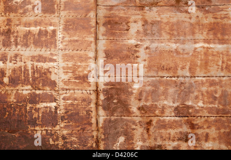 Metallo arrugginito dettagliate di parete grunge texture foto Foto Stock