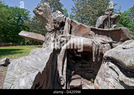 Mepkin Abbey è una comunità Cattolica Romana monaci Trappist-Cistercian situato sul fiume Cooper appena a nord di Charleston SC. Foto Stock