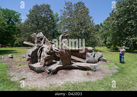 Mepkin Abbey è una comunità Cattolica Romana monaci Trappist-Cistercian situato sul fiume Cooper appena a nord di Charleston SC. Foto Stock