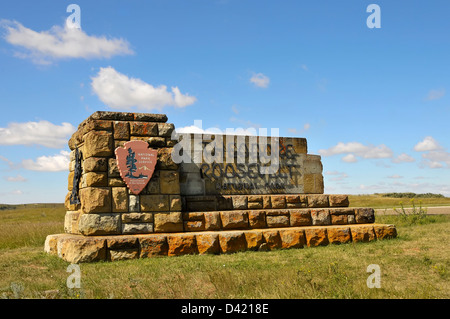 Ingresso Parco nazionale Theodore Roosevelt North Dakota ND US Foto Stock