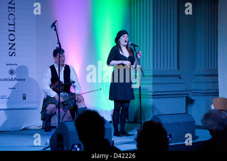 Musicisti al Celtic Connections Concerto Foto Stock