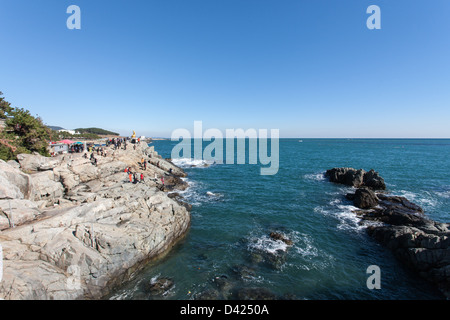 Haedong Yonggung tempio di Busan, Corea del Sud Foto Stock