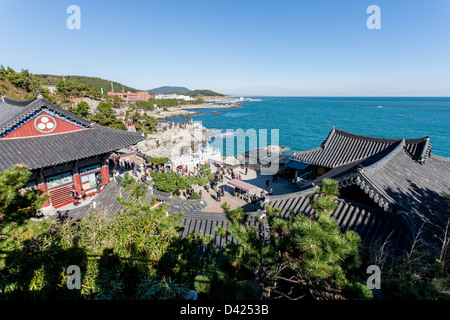 Haedong Yonggung tempio di Busan, Corea del Sud Foto Stock