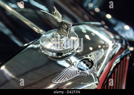 La mascotte del cofano di Bentley classic Foto Stock