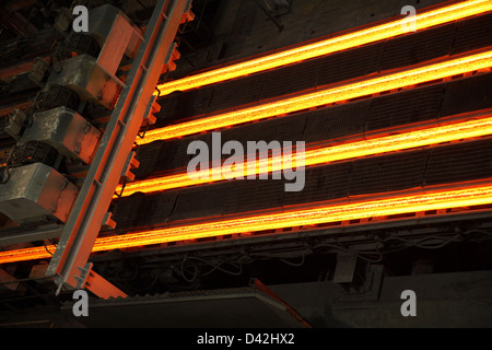 Varsavia, Polonia, l'impianto di colata ad acciaierie ArcelorMittal Warszawa Foto Stock