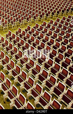 Berlino, Germania, le file di sedili alla Konzerthaus am Gendarmenmarkt in Berlin-Mitte Foto Stock