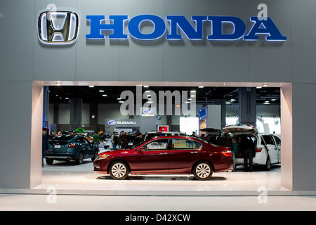 2013 veicoli Honda sul display a 2013 Washington, DC Auto Show. Foto Stock