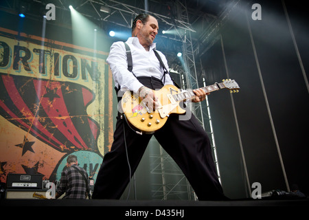 Settembre 02, 2012 - Il Social Distortion suona dal vivo in corrispondenza della zona del Parco Nord, Bologna, Italia Foto Stock