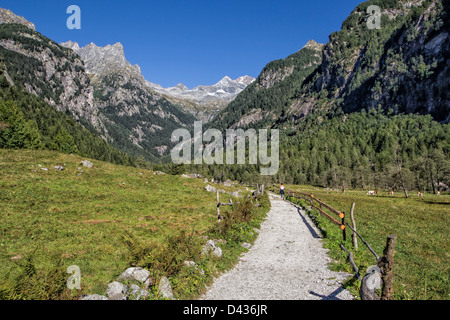 Val Masino, Valtellina, montagna, Italia, Natura Foto Stock