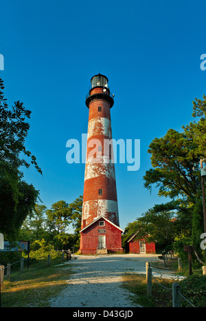 Assateague Lighthouse, Virginia, Stati Uniti d'America Foto Stock