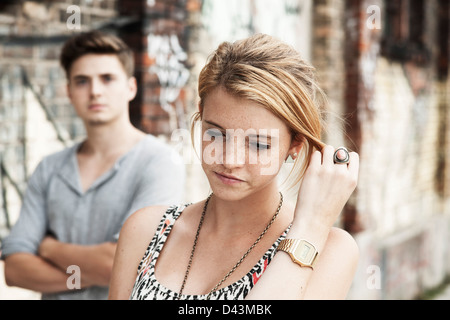 Coppia Giovane, Mannheim, Baden-Württemberg, Germania Foto Stock