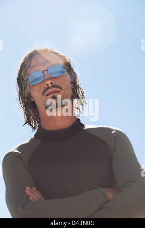 Ritratto di Surfer, Cape Town, Sud Africa Foto Stock