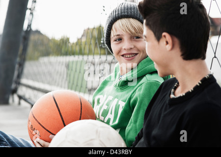 Ragazzi, Mannheim, Baden-Württemberg, Germania Foto Stock