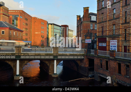 Signora Bridge - Sheffield, England, Regno Unito Foto Stock