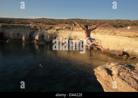 Grotte Marine in Ayia Napa, Cipro Foto Stock