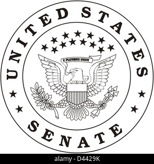 Senato degli Stati Uniti di guarnizione di tenuta Foto Stock