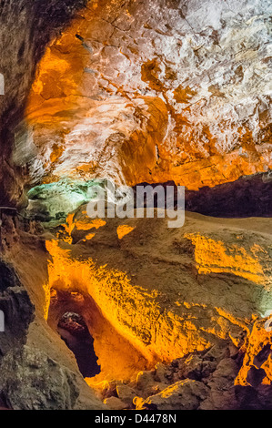 Cueva de los Verdes a Lanzarote, Isole Canarie , Spagna Foto Stock