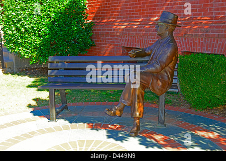 William Faulkner statua Oxford Mississippi MS USA Foto Stock