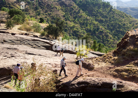 Bet Giorgis Chiesa Lalibela Etiopia Africa Foto Stock