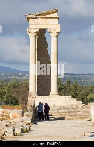 Tempio presso il Santuario di Apollo Hylates, Cipro Foto Stock