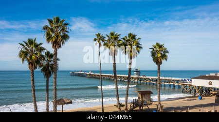 San Clemente Pier, California Foto Stock