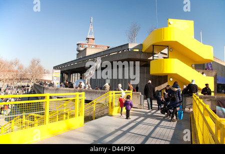 Haywood Gallery terrazza, Southbank Centre di Londra, England, Regno Unito Foto Stock