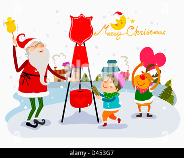 Illustrazione immagine correlata al Natale Foto Stock