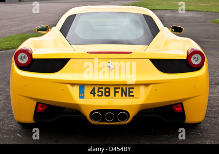 Ferrari 458 Italia, Thruxton, REGNO UNITO, 03 08 2010 Foto Stock