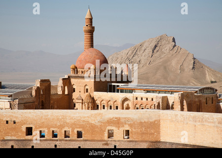 Ishak Pasa palace, dogubayazit, nord-Anatolia orientale, Turchia, Asia Foto Stock