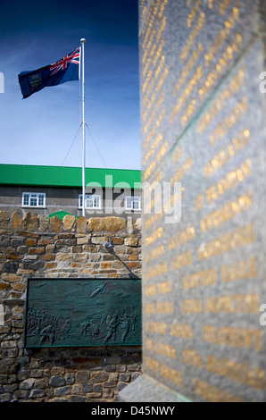 Il memoriale della 1982 Falklands guerra tra il Regno Unito e Argentina Foto Stock