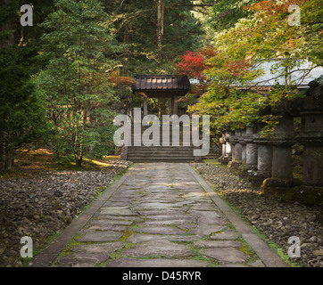 Taiyuin Masoleum durante l'autunno, Nikko, Giappone Foto Stock