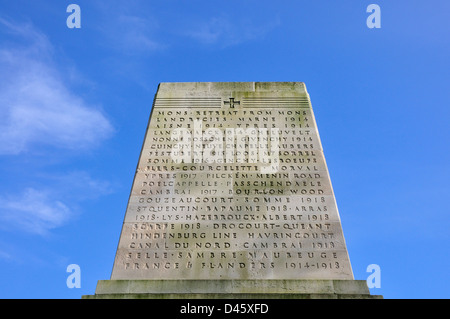 Londra, Inghilterra, Regno Unito. Le guardie Memorial divisionale (Harold Charlton Bradshaw / Gilbert Ledward; 1926) nella sfilata delle Guardie a Cavallo. Foto Stock