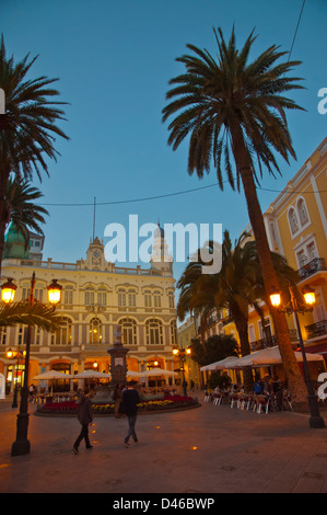 Plazoleto Cairasco square quartiere di Triana Las Palmas città Gran Canaria Island nelle Isole Canarie Spagna Europa Foto Stock