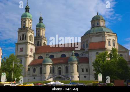 Kempten, Saint Lorenz Basilica, abbazia benedettina, Allgau, Allgaeu, Baviera, Germania Foto Stock