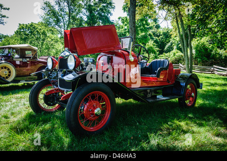 1929 Ford Modello una Speedster, Antique Car Show, Sully Historic Site, Chantilly, Virginia Foto Stock