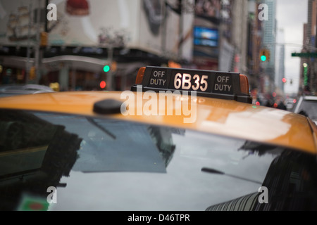 Taxi della città di New York, Stati Uniti. Foto Stock