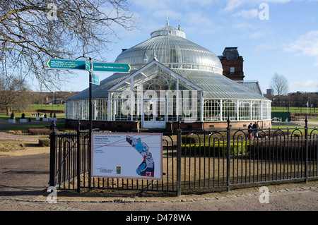 Palazzo del Popolo e Winter Gardens Glasgow Foto Stock