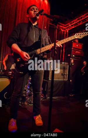 Marzo 06, 2013 - Il British indie band tutto tutto suona dal vivo presso il Tunnel Club di Milano, Italia Foto Stock