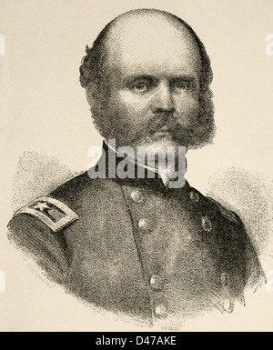 Ambrogio Everett Burnside (1824-1881). I militari americani. Incisione nella storia universale, 1885. Foto Stock